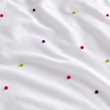 Macro close-up of the multi fabric on the Chester Kids 100% Cotton Duvet Cover Set