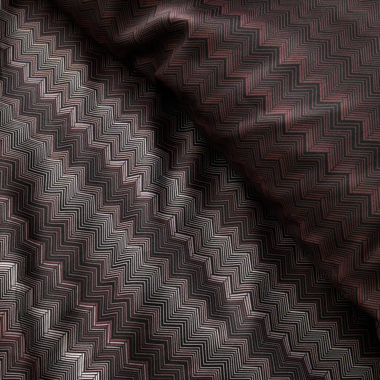 Chevron Stripe Chocolate 100% Cotton Duvet Cover Set - product image 3