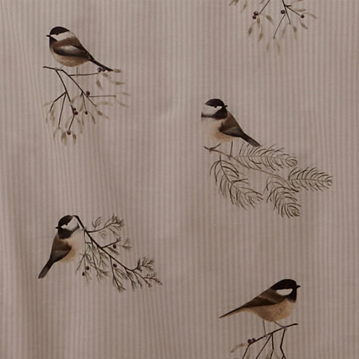 Chickadees Brushed Cotton Duvet Cover Set - Ideal