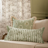 Chinese Lanterns Sage Cushion Cover 30cm x 65cm - additional product view 1