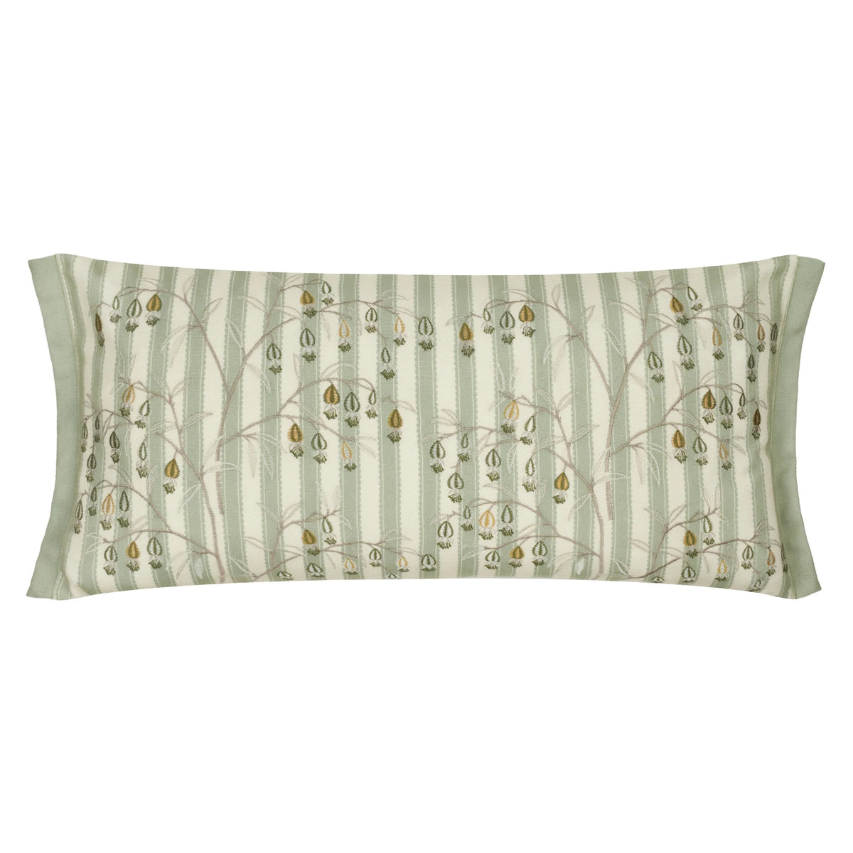 Chinese Lanterns Sage Cushion Cover 30cm x 65cm - additional product view 2