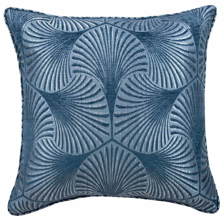 Chrissy Jacquard Blue Cushion Cover 17" x 17" - Ideal