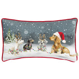 Christmas Dogs Printed Cushion Cover Multicolour 30 x 50cm - image 2