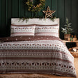 Christmas Fairisle Natural Polycotton Duvet Cover Set - main product image