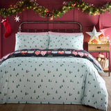 Christmas Houses Navy Polycotton Duvet Cover Set - product image 4