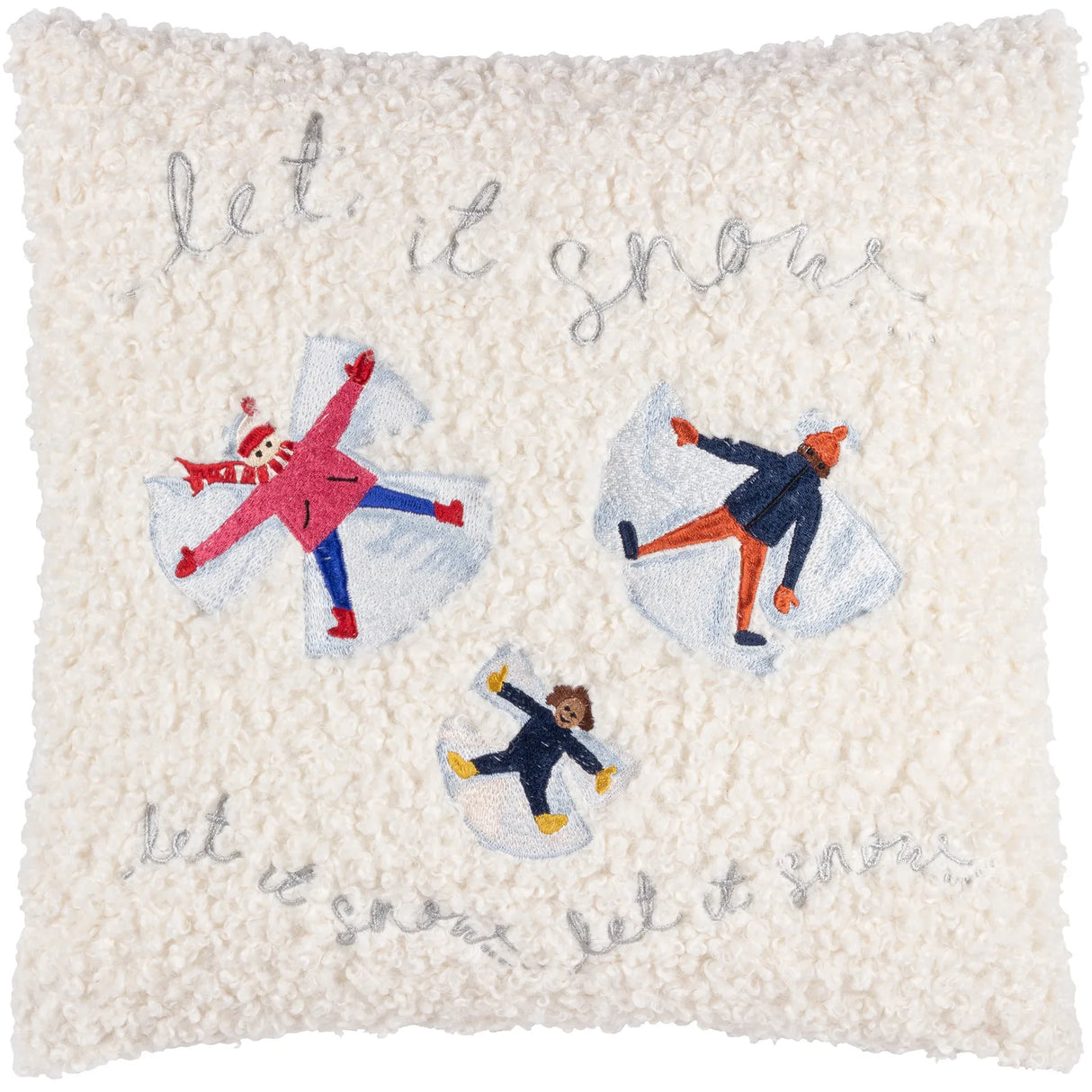 Christmas Together Snow Angels Boucle Cushion Cover 43 x 43cm - image 2