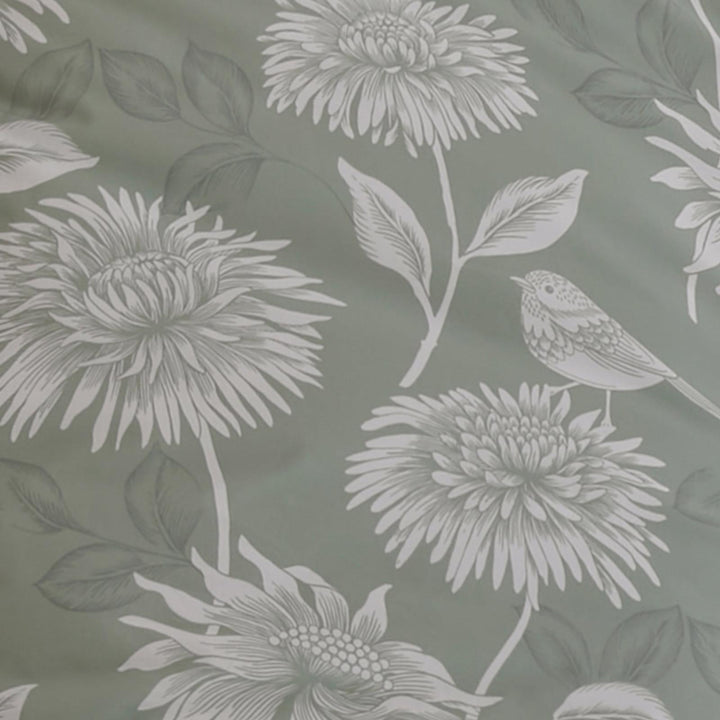 Chrysanthemum Green Duvet Cover Set - Ideal