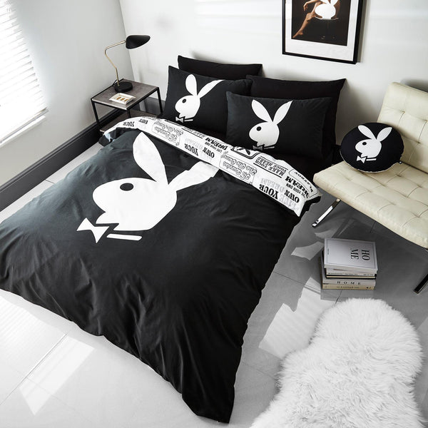 Classic Bunny Black & White Duvet Cover Set - Ideal