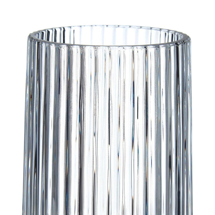 Clear Ribbed Glass Tumbler - Ideal