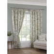 Cleo Willow Floral Pencil Pleat Curtains
