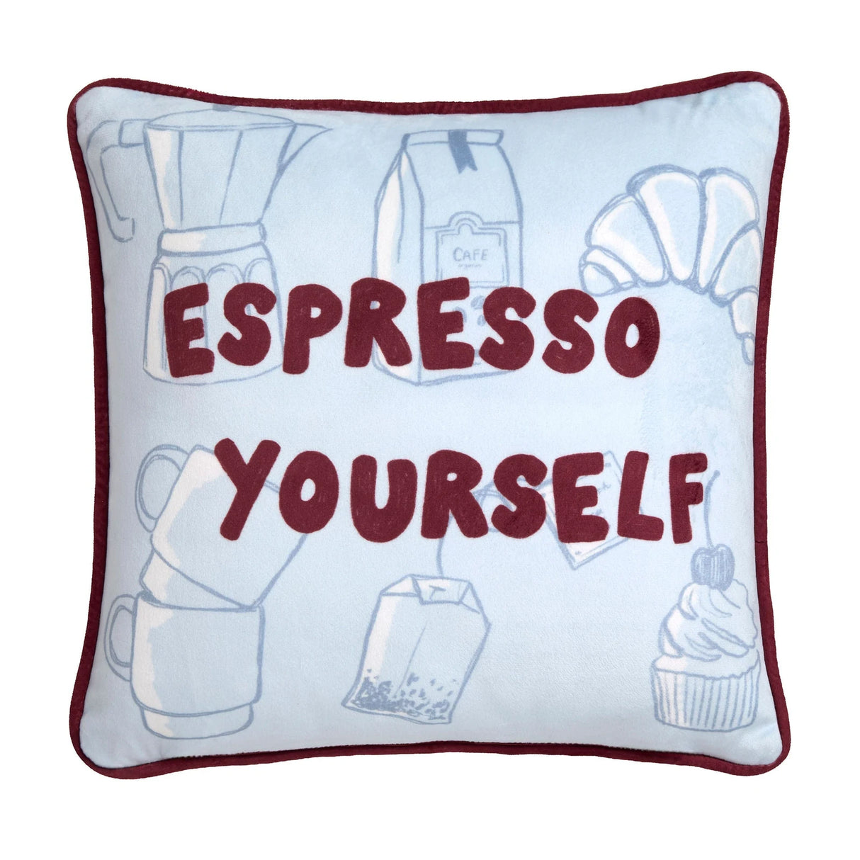 Coffee Club Blue Cushion 43 x 43cm - product image 4
