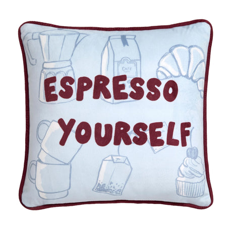 Coffee Club Blue Cushion 43 x 43cm - product image 4