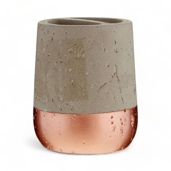 Concrete + Copper Toothbrush Holder - Ideal
