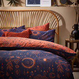 Constellation Celestial Bronze & Navy Duvet Cover Bedding Set - additional product view 1