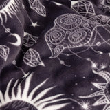 Constellation Printed Sherpa Fleece Throw Charcoal/Cream 130 x 180cm - image 5