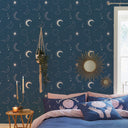 Sassy B Cosmic Babe Wallpaper Navy Blue