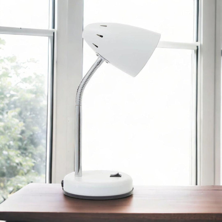 Cosmo White Desk Lamp 37cm - Ideal