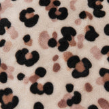 Macro close-up of the natural fabric on the Cosy Leopard Microfibre Duvet Cover Set