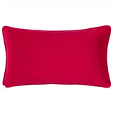 Cotswold Christmas Embroidered Velvet Cushion Cover Cream/Burgundy 30 x 50cm - image 3