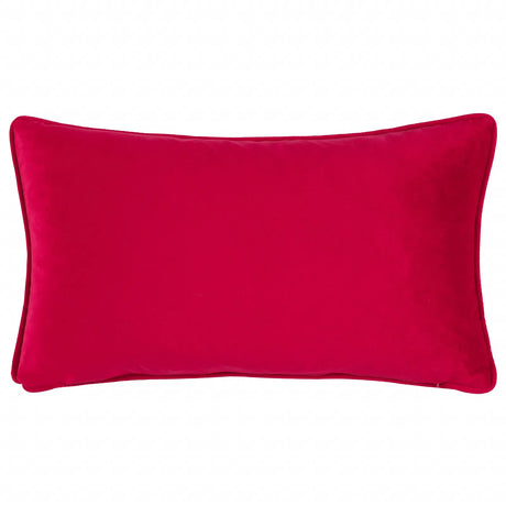 Cotswold Christmas Embroidered Velvet Cushion Cover Cream/Burgundy 30 x 50cm - image 3