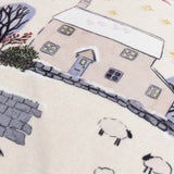 Cotswold Christmas Embroidered Velvet Cushion Cover Cream/Burgundy 30 x 50cm - image 5