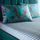 Cotswold Fantasia Teal 100% Cotton 28cm Deep Fitted Sheet - main product image