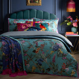 Cotswold Fantasia Teal 100% Cotton 28cm Deep Fitted Sheet - product image 3