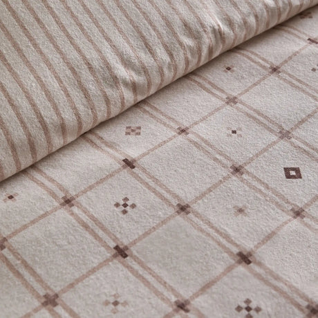 Cottage Check Natural 100% Cotton Duvet Cover Set - product image 3