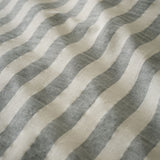 Pineapple Elephant Cotton Rich Woven Stripe Duvet Cover Set with Pillowcase Grey