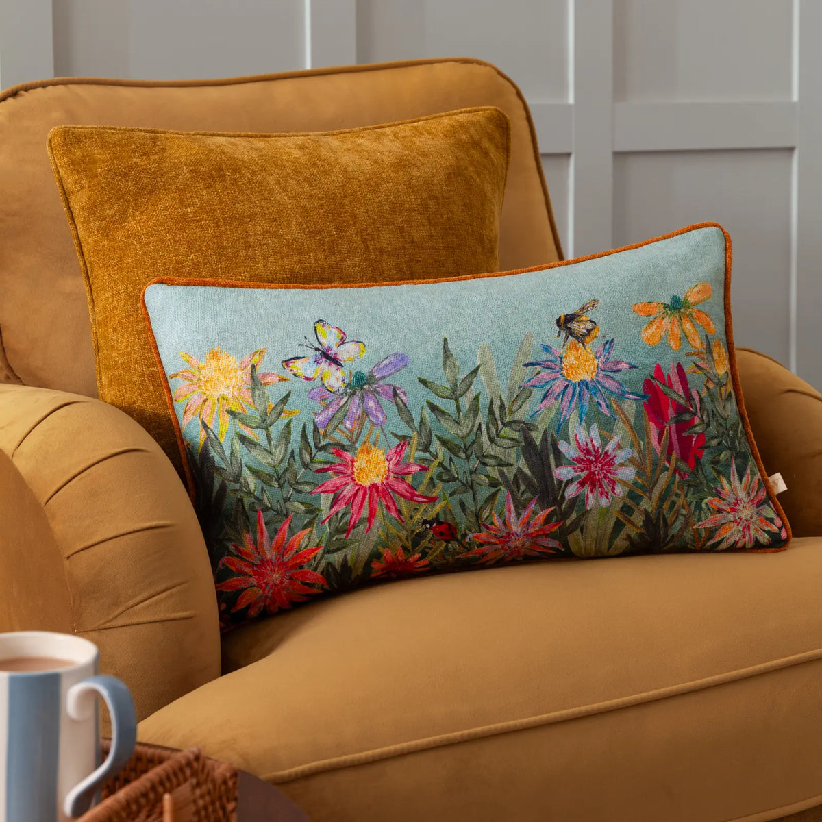 Country Wilds Meadow Cushion Cover or Filled Cushion - additional product view 1