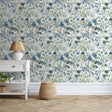 Catherine Lansfield Countryside Floral Wallpaper Blue