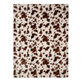 Cow Print Faux Fur Natural Bedspread 150 x 200cm - product image 2