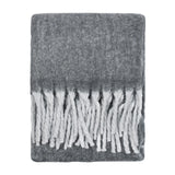 Cozy Woven Tasselled Throw Charcoal 140 x 180cm - image 2