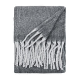 Cozy Woven Tasselled Throw Charcoal 140 x 180cm - image 3