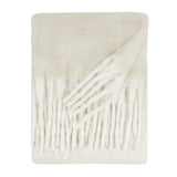 Cozy Woven Tasselled Throw Ecru 140 x 180cm - image 3
