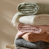 Cozy Woven Tasselled Throw Ecru 140 x 180cm - image 6