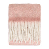 Cozy Woven Tasselled Throw Pink 140 x 180cm - image 2