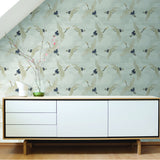 Catherine Lansfield Cranes Wallpaper White