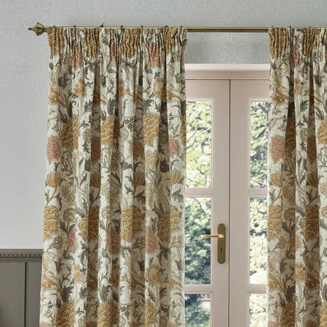 Cray Stone / Clay Velvet Thermal Blackout Dimout Pencil Pleat Curtains - additional product view 2