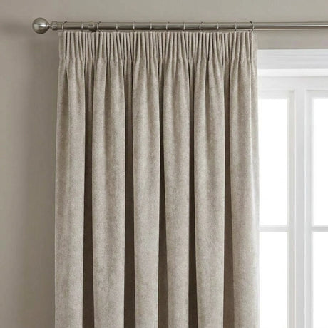 Oxford Velvet Blackout Tape Top Pencil Pleat Curtains 2