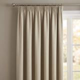 100% Blackout Tape Top Pencil Pleat Curtains 8