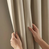 100% Blackout Tape Top Pencil Pleat Curtains 9