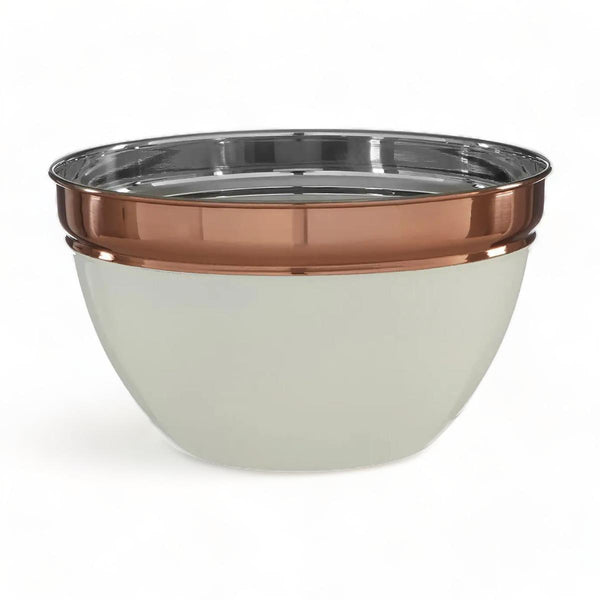Cream + Copper Small Mixing Bowl - Ideal