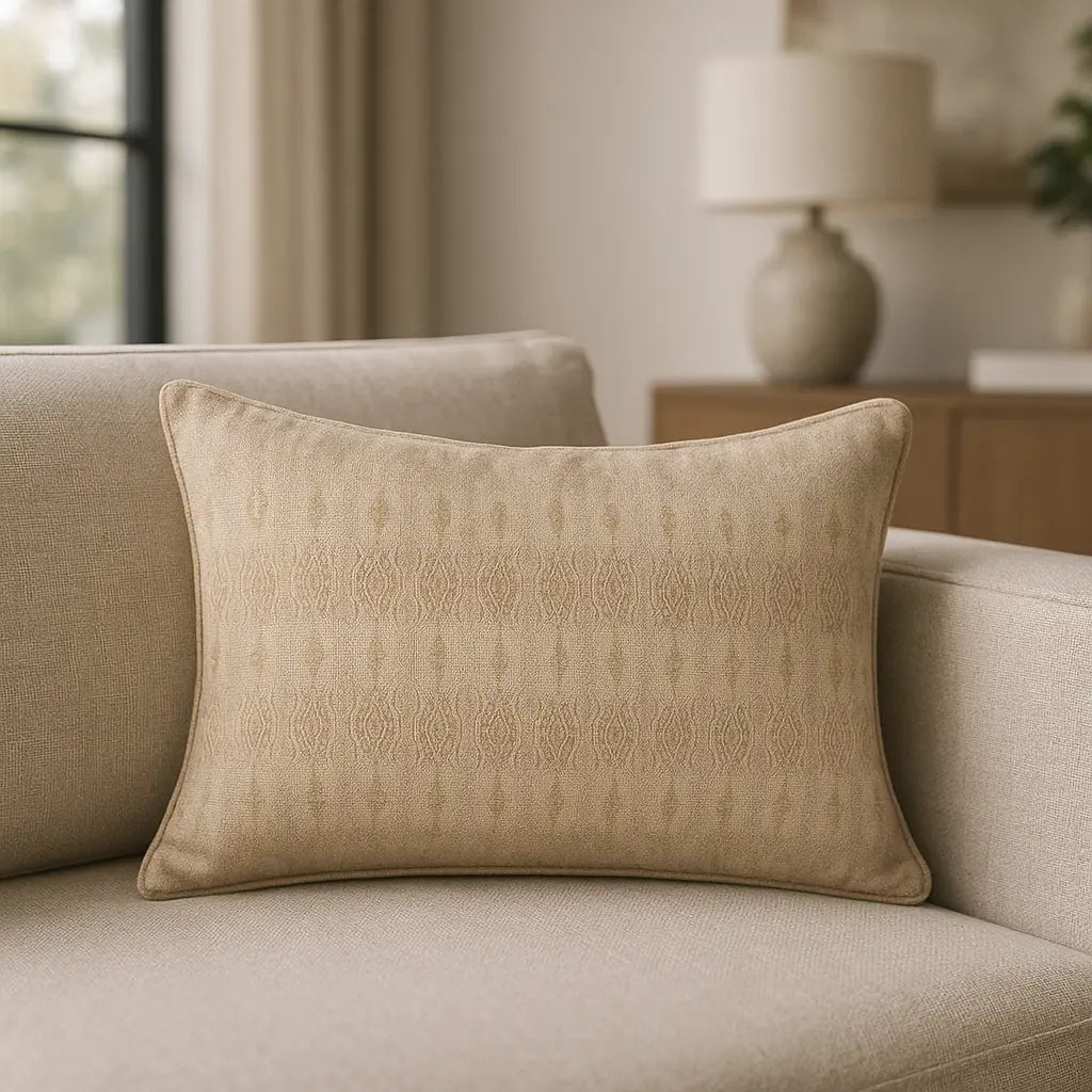 Ramas 100% Cotton Chalk Cushion Cover or Filled Cushion 40cm x 60cm