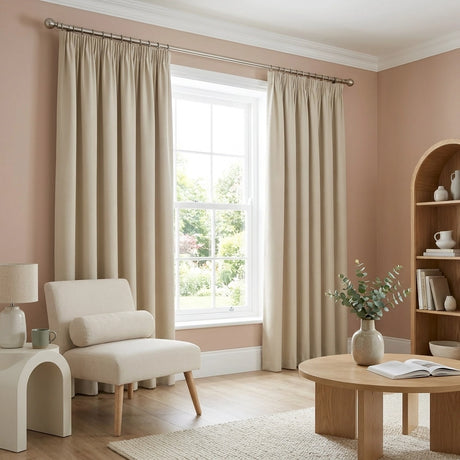 Essential 95% Blackout Tape Top Pencil Pleat Curtains 7
