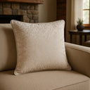 Ripple Plush Velvet Cushion Cover 20" x 20" by Paoletti
