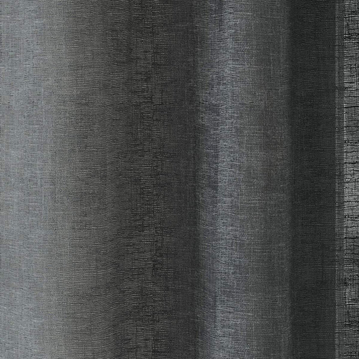 Crete Eyelet Voile Curtain Panel Charcoal - Ideal