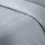 Catherine Lansfield Crinkle Seersucker Duvet Cover Set with Pillowcase Blue