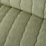 Crinkle Wave Green Easy Care Duvet Cover Set - product image 3
