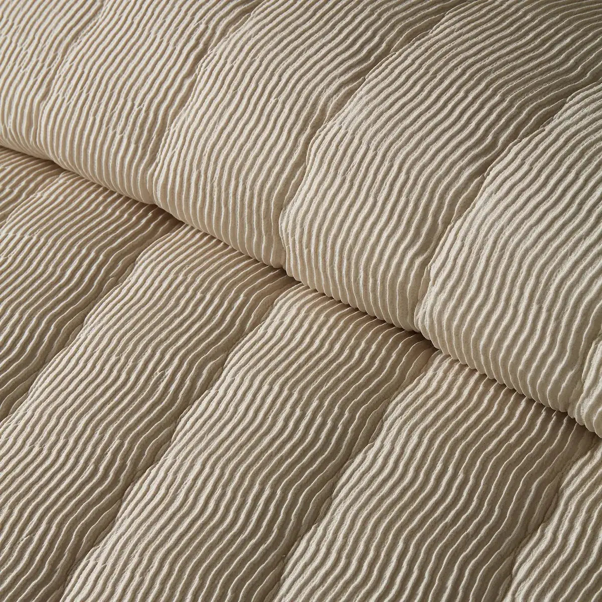 Crinkle Wave Natural Easy Care Duvet Cover Set - product image 3